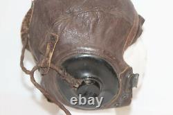 Casque de vol en cuir original de l'USAAF Army Air Force A-11 + casque ANB-H-1