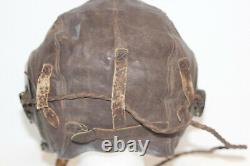 Casque de vol en cuir original de l'USAAF Army Air Force A-11 + casque ANB-H-1