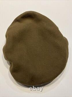 Casquette de pilote Crusher pour hommes du rang NCO de l'US Army Air Force de la Seconde Guerre mondiale, taille 6 7/8