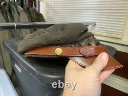 Casquette de pilote d'officier écraseur de l'US Army Air Force AAC de la Seconde Guerre mondiale - 7 1/4ème