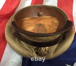 Casquette de service à visière de l'US Army Air Force (AAF) de 1944, modèle pour les soldats du rang, légère pour l'été