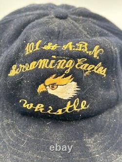 Chapeau en laine d'origine de la Seconde Guerre mondiale de la 101e division aéroportée américaine, artefact de l'armée de terre, de la marine et de l'armée de l'air.
