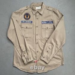 Chemise militaire vintage de style combat de l'armée de l'air Polo Ralph Lauren pour hommes