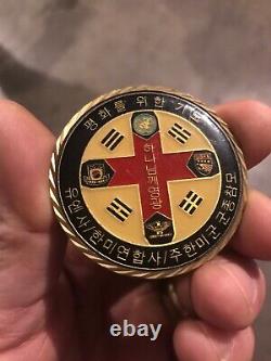 Colonel Commandant Challenge Coin Corée Du Sud Unc Jsa Usfk Army Navy Force Aérienne