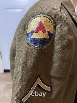 Commandement de la base de l'armée de l'air en Islande de la Seconde Guerre mondiale nommé patch en fil d'or uniforme