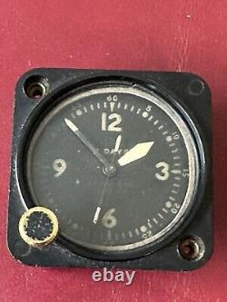 Deuxième Guerre mondiale 1942 US Army Air Force Waltham A-11 Horloge de cockpit d'avion à 8 jours B17 B29