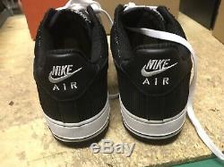 Ds Hommes Nike Air Force 1 Low Prem Noir Blanc Tuxedo Orca 309096 001 Sz 10 Defect