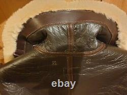 Eastman B3 U.s. Army Air Force Sheepskin Leather Aviator Flying Jacket Taille 42