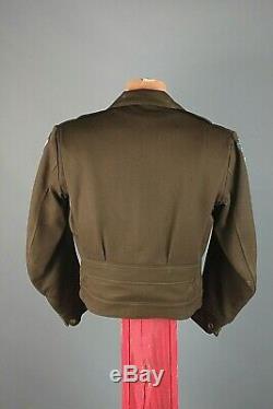 Eto Made Ike Jacket Des Officiers De L'armée De L'air Américaine De La Seconde Guerre Mondiale Portant Le Numéro Usstaf Ww2 # 7517