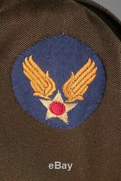 Eto Made Ike Jacket Des Officiers De L'armée De L'air Américaine De La Seconde Guerre Mondiale Portant Le Numéro Usstaf Ww2 # 7517