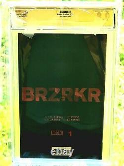 Faire Une Offre Brzrkr #1 Cgc 9.8 Série Signature Par Keanu Reeves Autographe