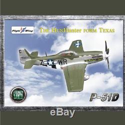 Flight Wing 1/18 P51 Seconde Guerre Mondiale Us Army Air Force Easy Mustang Modèle D'avion De Chasse