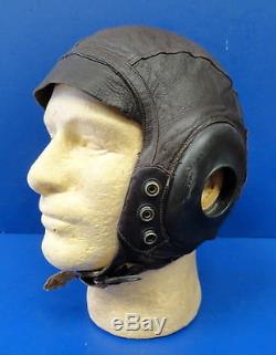 Forces Aériennes De L'armée Type A-11 Casque De Vol Intermédiaire-rare Ex Grande Taille