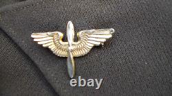 Forces Old Us Army Air Officiers De L'époque Ww2 Ike Jacket Robe Vareuse Utilisé