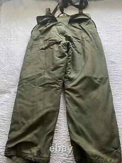 Forces aériennes vintage de l'armée américaine Pantalon doublé de fourrure A-10 Taille 38 Metro Sportswear LIRE
