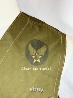GILET DE SOUTIEN D'URGENCE C-1 DE LA FORCE AÉRIENNE DE L'ARMÉE AMÉRICAINE DE LA SECONDE GUERRE MONDIALE AVEC HOLSTER