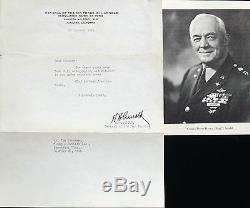 Général Henry H. Arnold Commandant De La Seconde Guerre Mondiale Armée De L'air Signée Lettre Rare