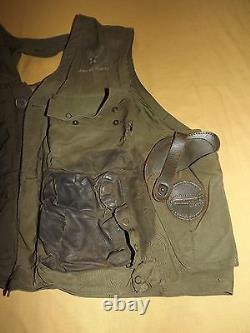 Gilet de survie de pilote de l'armée de l'air américaine de la Seconde Guerre mondiale de l'époque vintage