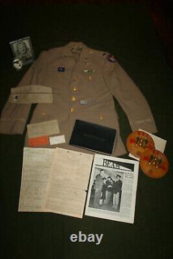 Grand Original Ww2 Identifié U.s. Army Air Forces Pilot’s Uniform Grouping Lot