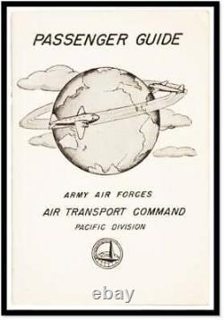 Guide des passagers des Forces aériennes de l'Armée américaine / Corps aérien / Force aérienne / Transport aérien des Forces aériennes de l'Armée