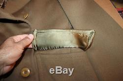 Identifié Ww2 États-unis Armée De L'air Armée De L'air (lt) Short Officers Manteau De Laine