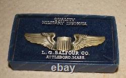 In French: Insigne de pilote en argent sterling de l'US Army Air Corps/Air Force de la Seconde Guerre mondiale, 3x. 8