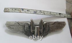 In French, the title would be: Rare WW2 US Army Air Force Sterling AAF Aerial Gunner Wing 3 Pin.