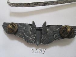 In French, the title would be: Rare WW2 US Army Air Force Sterling AAF Aerial Gunner Wing 3 Pin.