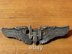 Insigne d'aile de tireur aérien de l'US Army Air Force de la Seconde Guerre mondiale fabriqué en Angleterre 3 1/8'