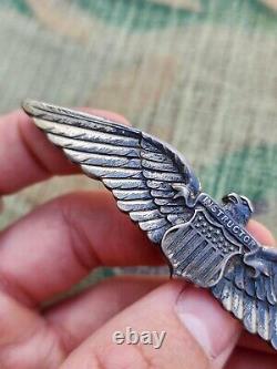 Insigne d'ailes de pilote instructeur de l'US Army Air Corps Air Force de la Seconde Guerre mondiale