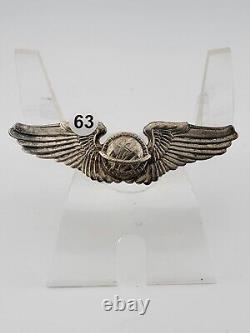 Insigne original de pilote navigateur de l'armée de l'air de l'US Army Air Corps de la Seconde Guerre mondiale, taille réelle, 3 pouces