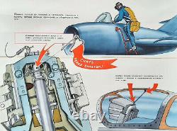 Installation Catapulte Soviet Jet Fighter Ussr Armée De L'air Vieille Affiche
