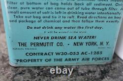 Kit d'eau potable de l'US ARMY AIR FORCES, Seconde Guerre mondiale 1945 Iwo Jima ou Ie Shima, Okinawa