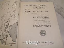 Les Forces Aériennes de l'Armée pendant la Seconde Guerre mondiale 6 Volumes HC Pas de DJ 1ère Édition 1949-1958