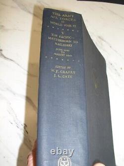 Les Forces Aériennes de l'Armée pendant la Seconde Guerre mondiale 6 Volumes HC Pas de DJ 1ère Édition 1949-1958