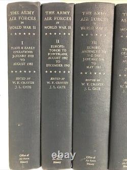 Les Forces Aériennes de l'Armée pendant la Seconde Guerre mondiale - Ensemble de 7 volumes par le Bureau de l'Histoire de l'Armée de l'Air.