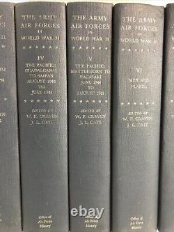 Les Forces Aériennes de l'Armée pendant la Seconde Guerre mondiale - Ensemble de 7 volumes par le Bureau de l'Histoire de l'Armée de l'Air.