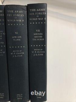 Les Forces Aériennes de l'Armée pendant la Seconde Guerre mondiale - Ensemble de 7 volumes par le Bureau de l'Histoire de l'Armée de l'Air.