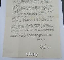Lettre dactylographiée de l'armée de l'air de 1944 à la maison pour le jour J et lettre originale de la force d'invasion
