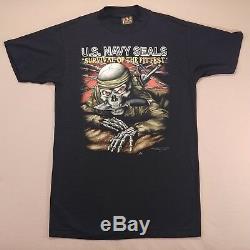 Lot De (6) T-shirts Vintage Nos 3d Embleme T-shirts Med-xl Marine Navy Air Force Usmc