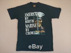 Lot De (6) T-shirts Vintage Nos 3d Embleme T-shirts Med-xl Marine Navy Air Force Usmc