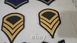 Lot de Médailles, Épingles, Barres, Patches, Boutons de Rang de l'Armée de l'Air des États-Unis Vintage