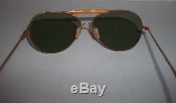 Lunettes De Soleil Aviateur Naviex Vintage Style U. S. Army Air Force Avec Étui Ww II Rare