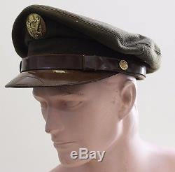 Malgré La Seconde Guerre Mondiale Us Army Air Forces Private Purchase Enlisted Man Crusher Visor Hat