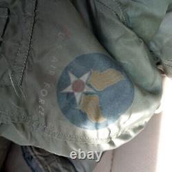 Manteau d'hiver Vintage de l'USAAF de la Seconde Guerre mondiale, Pantalons, Gants en cuir, Bottes