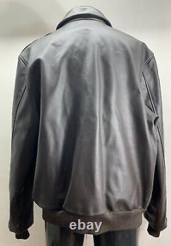 Militaire A-2 Willis & Geiger Army, Air Force Flight Leather Jacket Mens 46 L