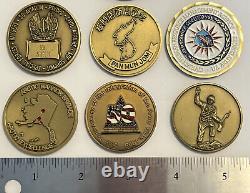 Militaires Des États-unis 11 Tokens/medals- Army, Navy, Air Force, Garde Côtière