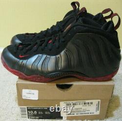 Nike Air Foamposite One 1 Chaussures 2010 Cough Drop Black Red Bottom Pro Men 10 10.5