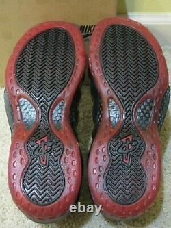 Nike Air Foamposite One 1 Chaussures 2010 Cough Drop Black Red Bottom Pro Men 10 10.5