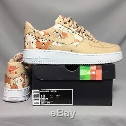 Nike Air Force 1'07 Lv8 Uk9 823511-202 Camo Eur44 Us10 Camouflage Beige Army 07